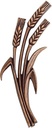 Ähren aus Bronze für Grabstein, 21×8 cm oder 26×10 cm
