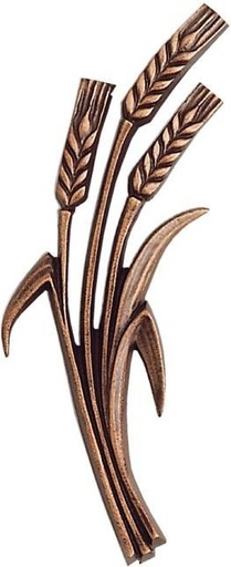 [ST-31970] Ähren aus Bronze für Grabstein, 21×8 cm oder 26×10 cm
