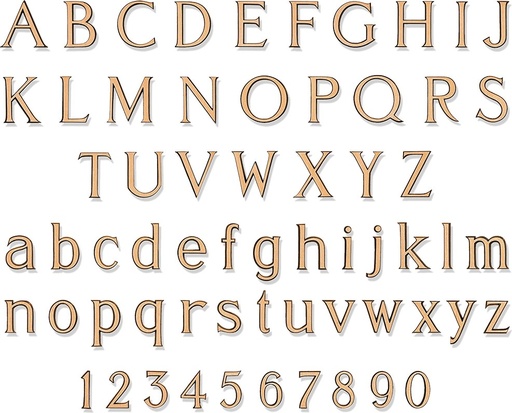 [ST-SCHR026] Bronze-Buchstabe Antikon für Grabmal