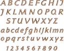 Bronze-Buchstabe Karund für Grabmal