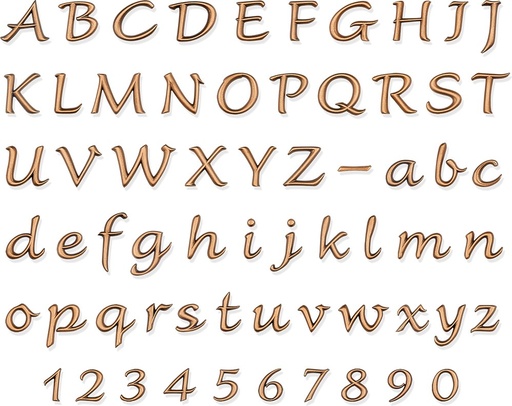 [ST-SCHR005] Bronzové písmeno Scriptura na náhrobek