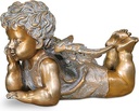 Bronzeengel für Kindergrab, 8×8×12 cm oder 12×13×18 cm