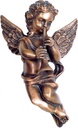 Bronzeengel für Grabstein, 11×7 cm