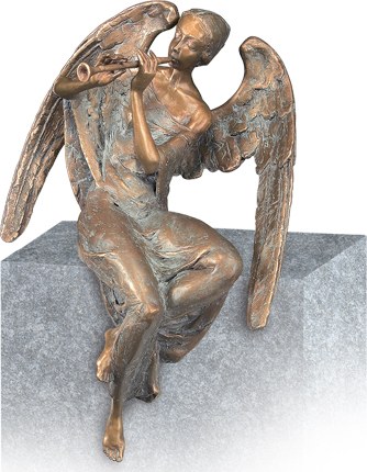 [ST-84124] Bronzový anděl na náhrobek, 16–58 cm