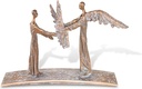 Bronzeengel für Grabstein, 26×38 cm