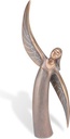 Engel der Hoffnung aus Bronze für Grabstein, 27×12 cm