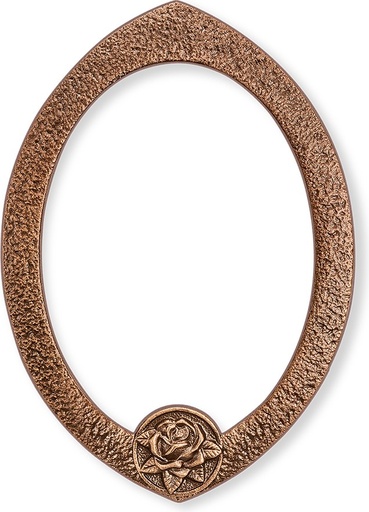 [ST-SYM32] Bronze-Fotorahmen für Grabmal, 12,5×9,5 cm bis 18,5×13,5 cm