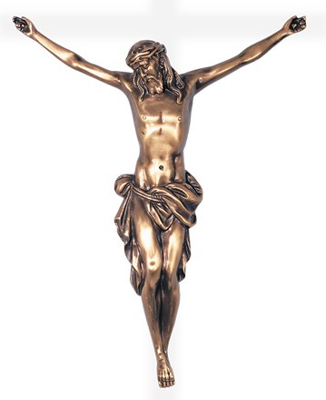 [ST-09120] Bronzový Kristus na náhrobek, 14–112 cm