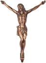 Christus aus Bronze für Grabstein, 15×13 cm bis 36×28 cm