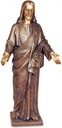 Segnender Christus aus Bronze für Grabstein, 77×36 cm