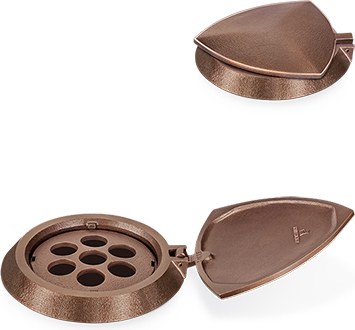 Bronzový kroužek na vázu na náhrobek, Ø 13 cm