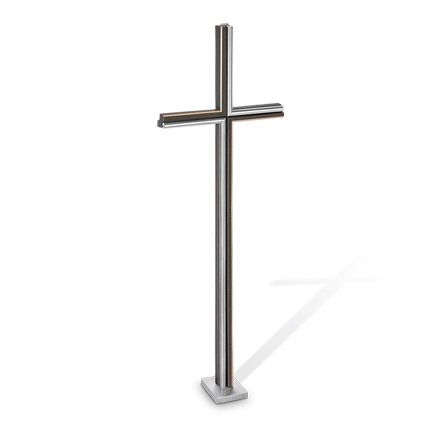 [ST-62618] Bronzekreuz freistehend für Grabstein, 61×20 cm oder 91×30 cm