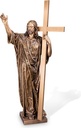 Bronzekreuz mit Christus, 86×38 cm