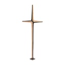 Bronzekreuz mit Glaskristall, 85×31 cm