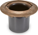 Bronzový květináč na náhrobek, průměr 22 cm