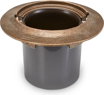 [ST-54042] Bronzový květináč na náhrobek, průměr 22 cm