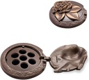 Bronzener Vasenring für Grabstein, Ø 12 cm