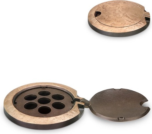 [ST-VASR01] Bronzový květináčový kroužek na náhrobek, Ø 12 cm