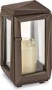 Bronze-Grablicht für Grab, 20×11,5 cm oder 24×12,5 cm