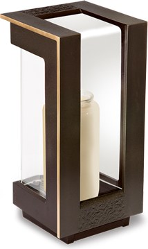 [ST-40246] Bronzelaterne für Grabstein, 25×12×12 cm