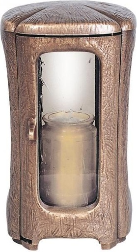 [ST-LAT18] Bronzový lampáš na náhrobek, 23×13×13 cm nebo 27×15×15 cm
