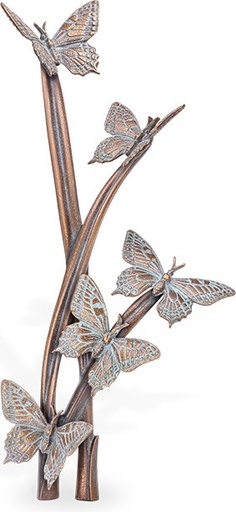 [ST-SYM47] Bronze-Schmetterlingsflug für Grabmal, 36×17 cm oder 53×24,50 cm