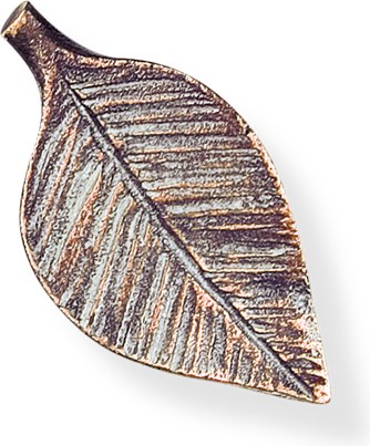 Bronzový list na náhrobek, 4×2 cm nebo 5×3 cm