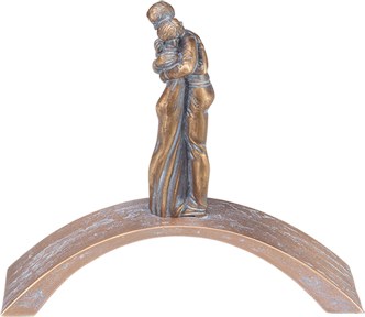 Bronzebogen Abschied für Grabstein, 17×20,5×7 cm