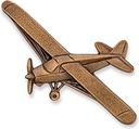 Motorfliegersymbol aus Bronze für Grabstein, 6,5×7 cm oder 10×11 cm