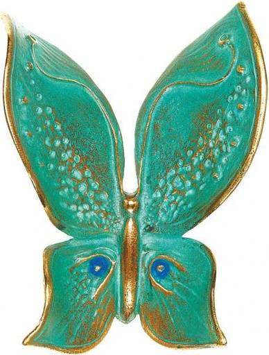 [ST-20366] Bronzeschmetterling für Grabstein, 10×8 cm