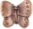 Bronzový motýl na náhrobek, 3×3 cm