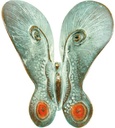 Bronzeschmetterling für Grabstein, 6×5 cm