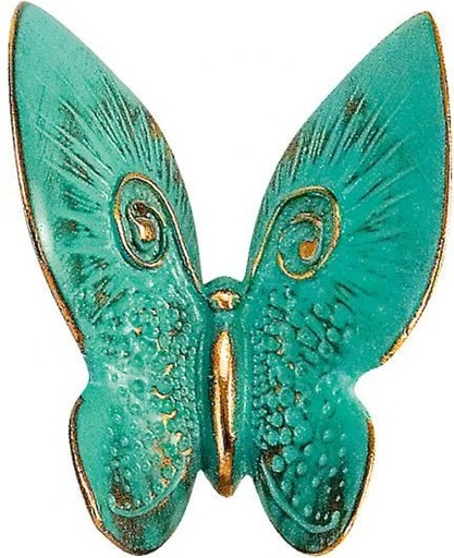 [ST-20595] Bronzeschmetterling für Grabstein, 7×8 cm