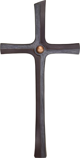 Bronzekreuz für Grabstätte, 100×50 cm