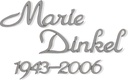 Bronze-Inschrift Dinkel für Grabmal