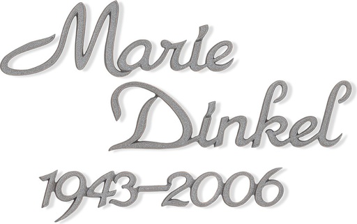 [ST-SZ047] Bronze-Inschrift Dinkel für Grabmal