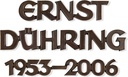 Bronze-Inschrift Dühring für Grabmal