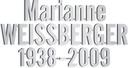 Bronze-Inschrift Weissberger für Grabmal