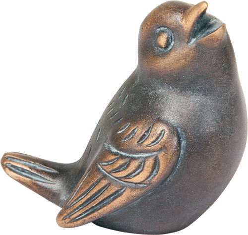 Bronzový Pták na náhrobek, 7×7×5 cm nebo 9×5×6 cm