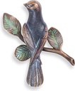 Vogel auf Zweig aus Bronze, 10×8 cm
