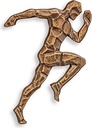 Bronzereliefs Sprinter für Grabstein, 8,5×6 cm oder 14×9,5 cm