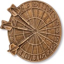 Bronzový reliéf Šipka na náhrobek, 9×8,5 cm
