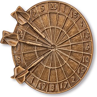 [ST-18938] Bronzový reliéf Šipka na náhrobek, 9×8,5 cm