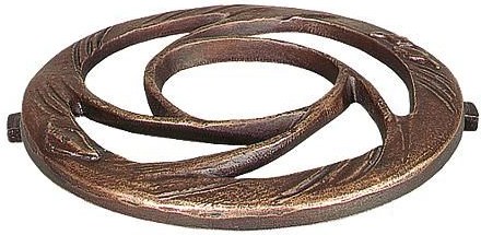 [ST-93054] Bronzový rozdělovač květin na náhrobek, Ø 15 cm