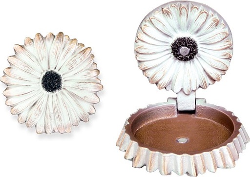 [ST-20687] Bronzeblume klappbar für Grabstein, 9×8×8 cm