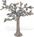 Baum mit Früchten aus Bronze für Grabstein, 13×13×9 cm