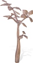 Lebensbaum aus Bronze für Grabstein, 53×32×27 cm