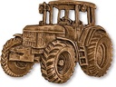 Traktor aus Bronze für Grabstein, 7×9 cm oder 10×14 cm