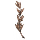 Lorbeerzweig aus Bronze für Grabstein, 28×6 cm
