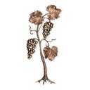 Bronzener Rebstock für Grabstein, 60×28 cm